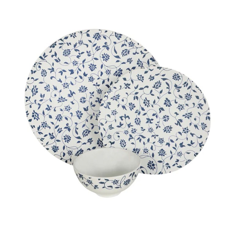 Noey Blue 21 Pc Dinner Set