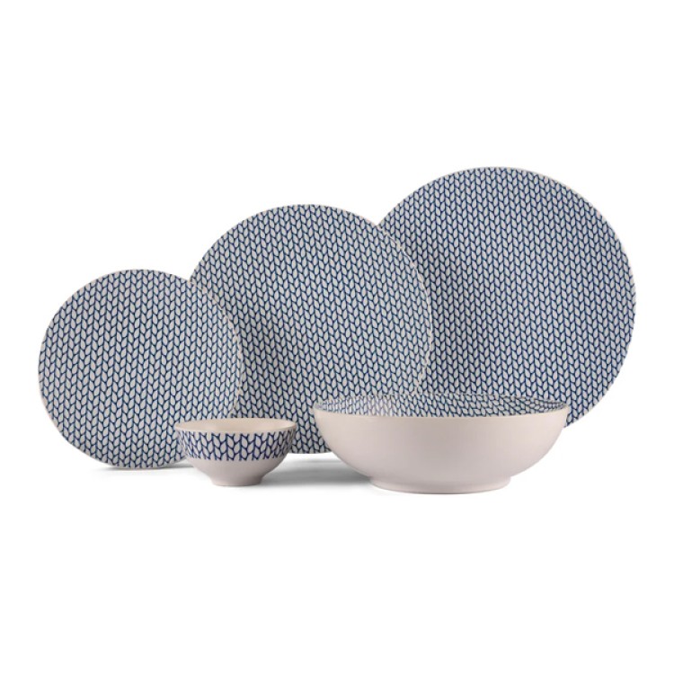 Blue Dew 21 Pc Dinner Set