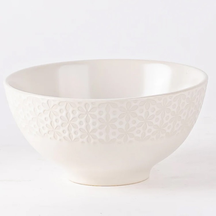 Blooma White  21 Pc Dinner Set