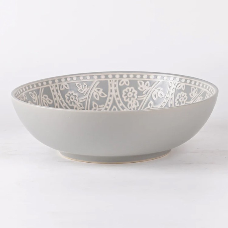 Mila Light Grey 21 Pc Dinner Set