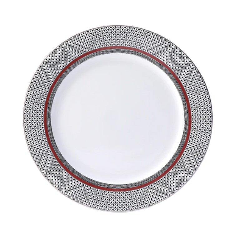 Burgundy 21 Pc  Dinner Set