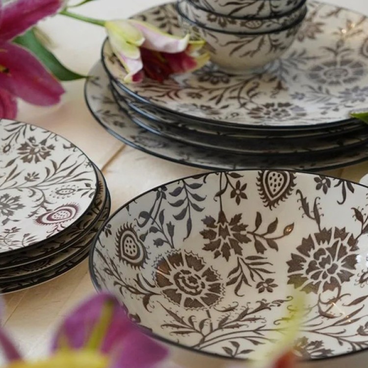Sulur Grey 21 Pc Dinner Set