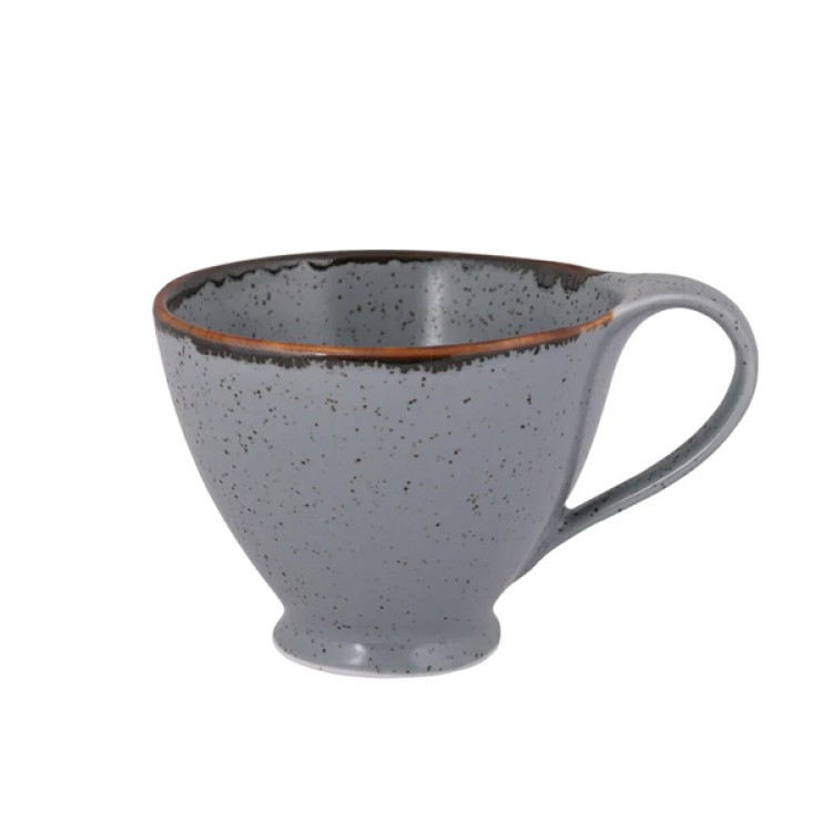 Matt Grey Sky 12 Pc Cup and Saucer Set Ap 119