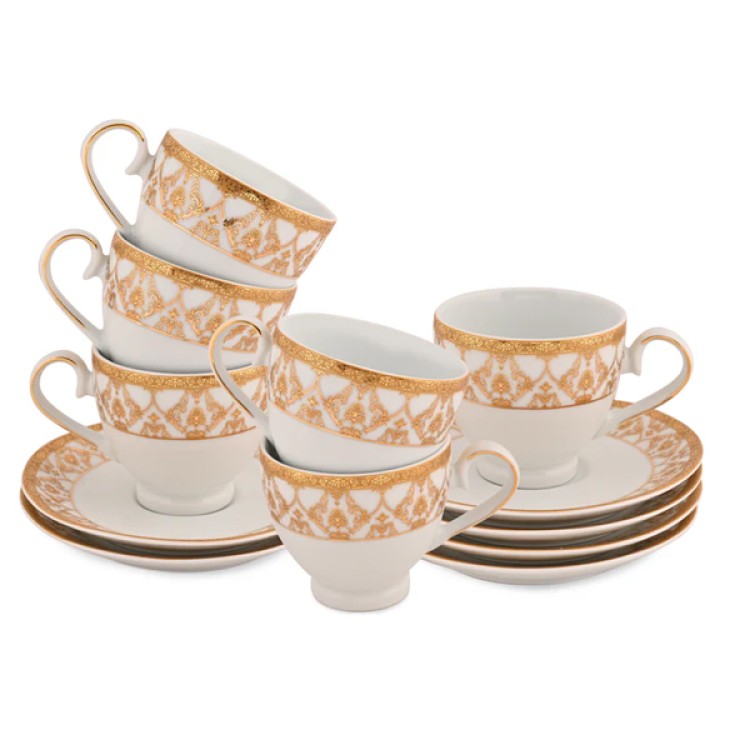Golden Glory Cups Saucer 12 PCS