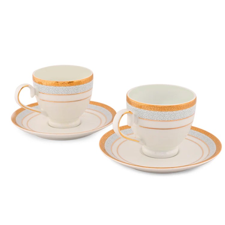 Blue Elegance Cups Saucer Set Of 12 Pcs