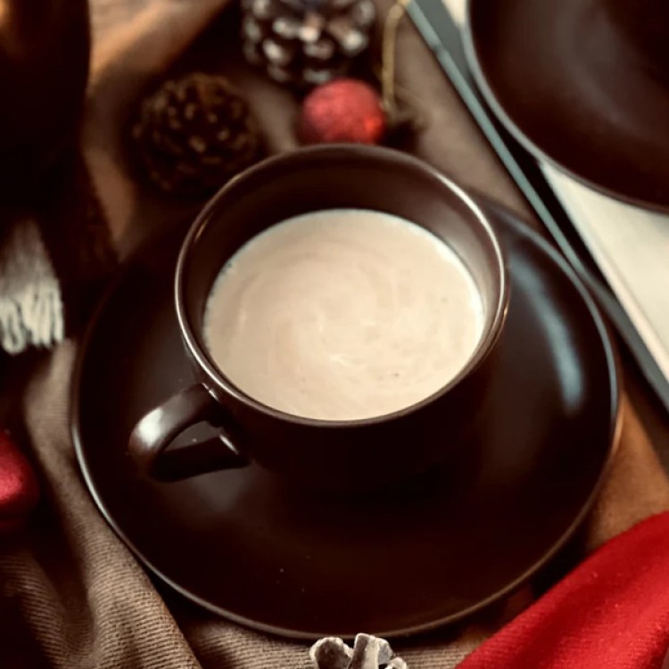 Choco Brown 12 Pc Cup and Saucer Set