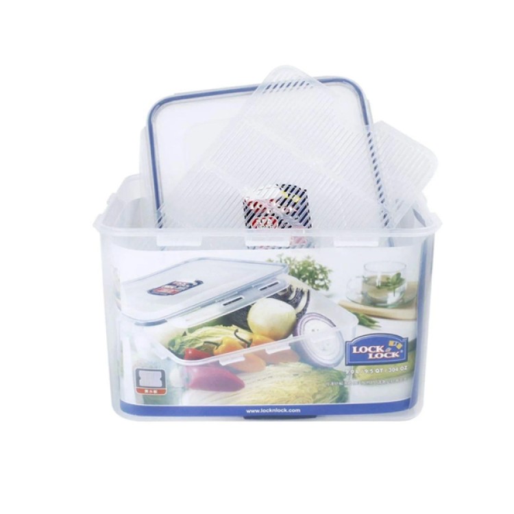 LocknLock Classics Large Tall Oblong Food Container with Tray