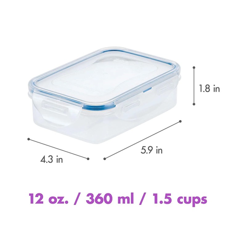 LocknLock Classics Medium Flat Rectangular Food Container