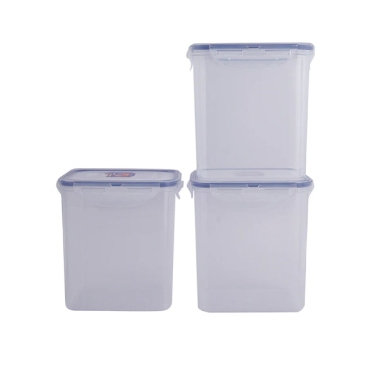LocknLock Classics Tall Rectangular Plastic Airtight Food Storage Container 1.5 Liter