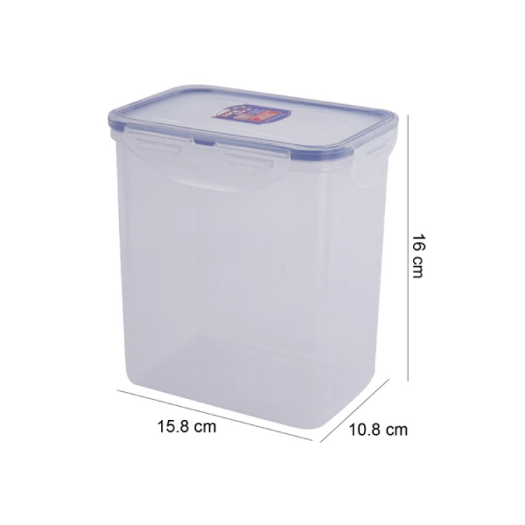 LocknLock Classics Tall Rectangular Plastic Airtight Food Storage Container 1.5 Liter