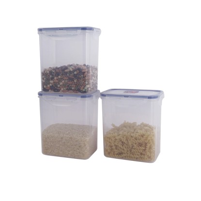 LocknLock Classics Tall Rectangular Plastic Airtight Food Storage Container 1.5 Liter