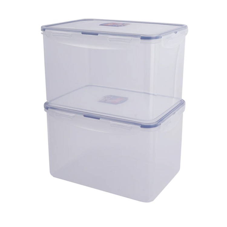 LocknLock Classics Rectangular Plastic Airtight Food Storage Container 4.5 Liter