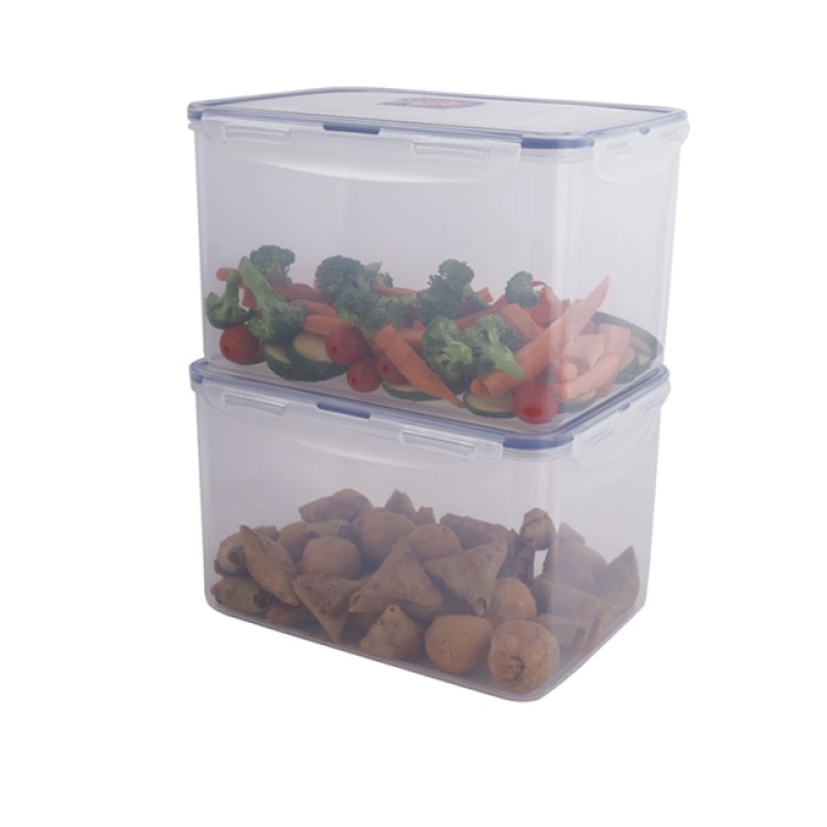LocknLock Classics Rectangular Plastic Airtight Food Storage Container 4.5 Liter
