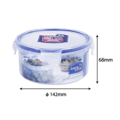LocknLock Classics Extra Large Round Food Container with Leak Proof Locking Lid Clear