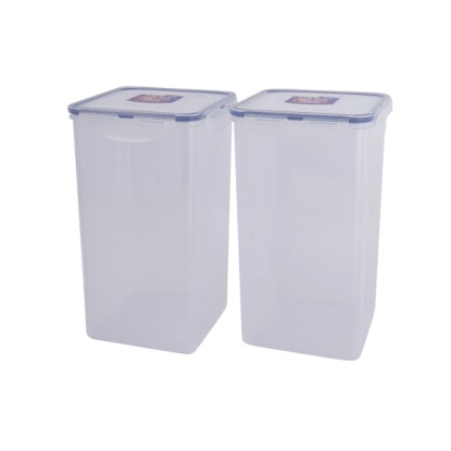 LocknLock Classics Square Plastic Airtight Food Storage Container 4 Liter
