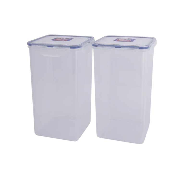 LocknLock Classics Square Plastic Airtight Food Storage Container 4 Liter