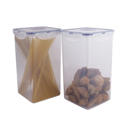 LocknLock Classics Square Plastic Airtight Food Storage Container 4 Liter