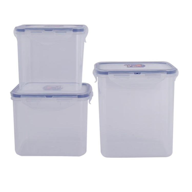 LocknLock Classics Tall Rectangular Plastic Airtight Food Storage Container 1 Liter