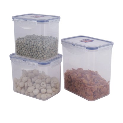 LocknLock Classics Tall Rectangular Plastic Airtight Food Storage Container 1 Liter