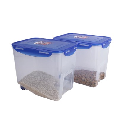 LocknLock Classics Tall Rectangular Plastic Airtight Rice Storage Container 5 Kg