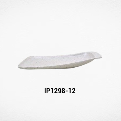 Slant Platter w/Handle 12"