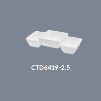 Triple Square Bowl 2.5"